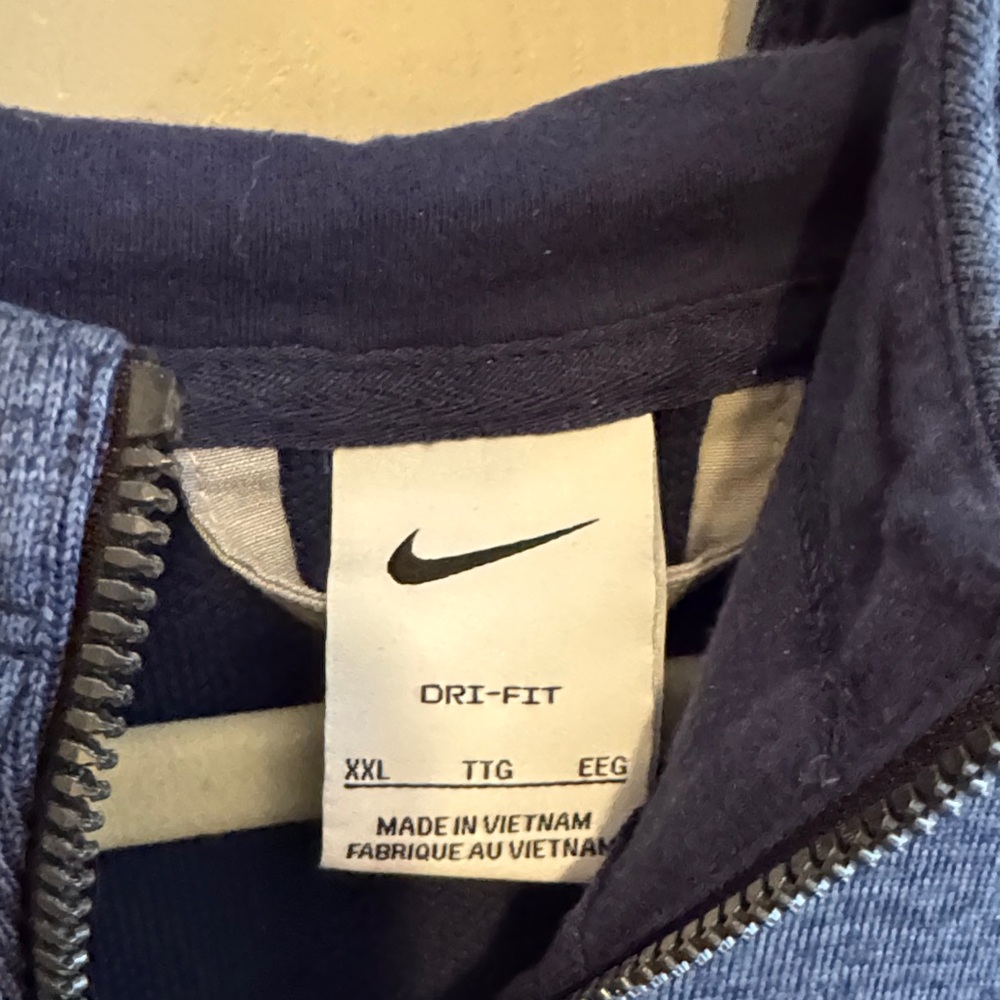 Nike Golf Men's Dark Blue Zip-Up Sweater, NWOT - Picture 2 of 4